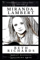 Miranda Lambert Adult Activity Coloring Book (Miranda Lambert Adult Activity Coloring Books) 1675144389 Book Cover