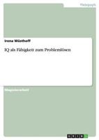 IQ als F�higkeit zum Probleml�sen 3638693503 Book Cover