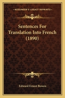 Sentences For Translation Into French 1120865956 Book Cover