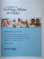 A Guide to Getting Affairs in Order (Individuals) 098560140X Book Cover