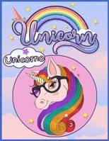 Unicorno libro da colorare per bambini dai 4-9 anni: Un libro di attività carino per bambini e bambine - 100 pagine B08GRSMLTH Book Cover