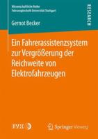 Ein Fahrerassistenzsystem Zur Vergrosserung Der Reichweite Von Elektrofahrzeugen 3658141395 Book Cover