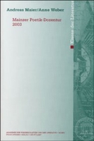 Mainzer Poetik-Dozentur 2003 3515084339 Book Cover