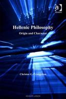 Hellenic Philosophy: Origin And Character 1138619914 Book Cover