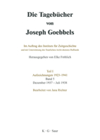 Dezember 1937 - Juli 1938 3598237359 Book Cover