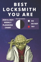 2020 & 2021 Two-Year Weekly Planner For Best Locksmith Gift Funny Yoda Quote Appointment Book Two Year Agenda Notebook: Star Wars Fan Daily Logbook Month Calendar: 2 Years of Monthly Plans Personal Da 1706270593 Book Cover