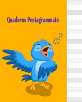 Quaderno Pentagrammato: Quaderno di musica pentagrammato - 60 pagine, 12 pentagrammi per pagina, Dimensione 20,32 x 25,4 cm. B0841H9542 Book Cover