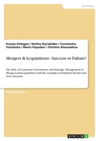 Mergers & Acquisitions - Success or Failure? 3640907450 Book Cover