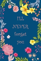 I'll Never Forget You: Log Book and An Organizer for All Your Passwords, Alphabetical Pocket with Little Cute Deer Discreet Password Book | Flower Design Teal Color 1656899787 Book Cover