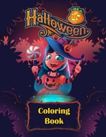 Halloween Coloring Book: A Collection of Fun and Easy Halloween Coloring Pages for Kids.(Happy Halloween). B08KSPN3Y5 Book Cover