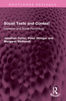 Social Texts and Context: Literature and Social Psychology 1032575174 Book Cover