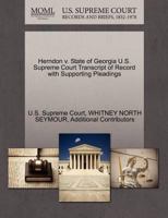 Herndon v. State of Georgia U.S. Supreme Court Transcript of Record with Supporting Pleadings 1270267655 Book Cover