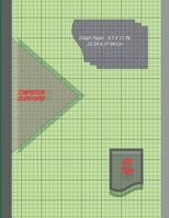 Graph Paper Notebook 8.5 x 11 IN, 21.59 x 27.94 cm [100page]: 5 squares per inch [.5 pt.]& 1 inch thick [1pt] perfect binding, non-perforated, Double-sided Composition Graph Paper, Coordinate Paper, G 1676586091 Book Cover