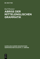 Abriss Der Mittelenglischen Grammatik 3484400110 Book Cover