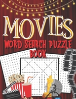 Movies Word Search Puzzle Book: 100 Collection Challenging Games for Brain Training B08WZL1RS4 Book Cover