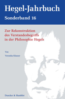Zur Rekonstruktion Des Verstandesbegriffs in Der Philosophie Hegels. 342818775X Book Cover