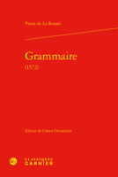 Grammaire 1572 (Traites sur la langue francaise, 3) 2812458585 Book Cover