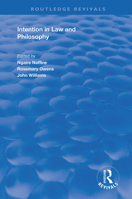 Intention in Law and Philosophy (Applied Legal Philosophy) 1138734632 Book Cover