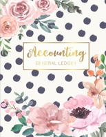 Accounting General Ledger: Flower Watecolor Cover 6 Column Account Record Book Journal Notebook Financial Accounting Ledger for Small Business or Personal, Log, Track Entry Credit, And Debit 1691081930 Book Cover