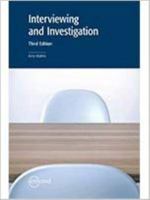 INTERVIEWING AND INVESTIGATION, 3RD EDITION 1772550647 Book Cover