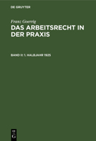 1. Halbjahr 1925 (German Edition) 3486749927 Book Cover