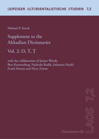 Supplement to the Akkadian Dictionaries: D, T, T. (Leipziger Altorientalistische Studien, 7.2) 3447110260 Book Cover