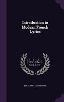 Introduction To Modern French Lyrics 0469941812 Book Cover