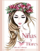 Ni�as y Flores Libro de Colorear para Adultos 6009112923 Book Cover