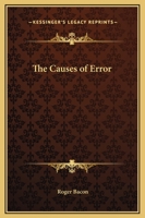 The Causes of Error 1425349838 Book Cover