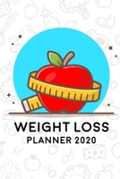 Weight Loss Planner 2020: Food & Fitness Journal Exercise Journal for Diet Plans with Meal & Activity Agenda Gift for Women (Apple Design) 1676077308 Book Cover