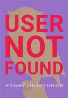 User Not Found 1892061856 Book Cover