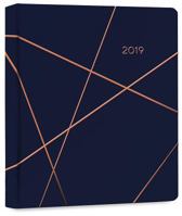 High Note 2019 Geometric in Copper Hardcover Organizer 18-Month Weekly Engagement Planner 153190565X Book Cover