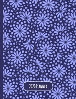 2020 Planner: Blue Floral Dated Daily, Weekly, Monthly Planner with Calendar, Goals, To-Do, Gratitude, Habit and Mood Trackers, Affirmations and Holidays 1695466683 Book Cover