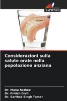 Considerazioni sulla salute orale nella popolazione anziana (Italian Edition) 6208815150 Book Cover