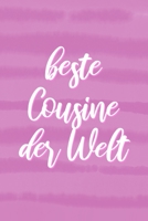 Beste COUSINE der Welt: Geschenk f�r Cousine, Notizbuch A5 Dotgrid, Soft Cover - Creme Seiten (6 x 9, 120 Seiten) 1702387852 Book Cover