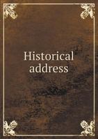 Historical address 5519317887 Book Cover
