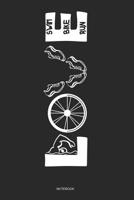 L E Swim Bike Run Notebook: Gift For Triathlete( 120 Pages Dot Grid 6x9) 1083007602 Book Cover