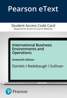 Pearson Etext International Business: Environments and Operations -- Access Card 0136849830 Book Cover