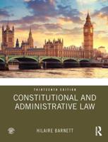 Constitutional & Administrative Law 6/e 1138208795 Book Cover