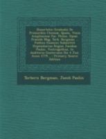 Dissertatio Gradualis de Primordiis Chemi�: Quam, Venia Amplissim� Fac. Philos. Upsal. Pr�side Mag. Torb. Bergman (Classic Reprint) 1293481106 Book Cover