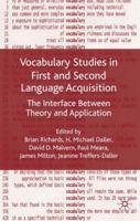 Vocabulary Studies in First and Second Language Acquisition: The Interface Between Theory and Application 0230206689 Book Cover