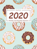 2020 Planner Weekly and Monthly : January to December: Blue Donut Pattern Cover (2020 Simple Planners) 165965582X Book Cover