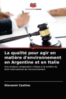 La qualité pour agir en matière d'environnement en Argentine et en Italie 6202824506 Book Cover