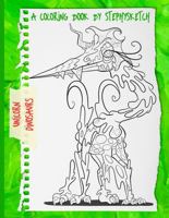 Unicorn Dinosaurs: A Coloring Book By STEPHYSKETCH B0FD7G3MR3 Book Cover