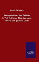 Renegatentum Des Geistes 3846027014 Book Cover