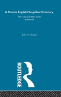 A Concise English-Mongolian Dictionary 0877500797 Book Cover