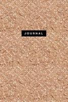 Journal: Luxury Rose Gold Notebook: 120-Page Lined - Sparkly Glitter Effect 1092403450 Book Cover