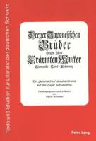 Dreyer Japonesischen Brueder Gegen Jhrer Eraermten Mutter Sinnreiche Liebs=erfindung: Ein «Japanisches» Jesuitendrama Auf Der Zuger Schulbuehne 3261044152 Book Cover