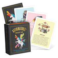 Affirmators! Deluxe Deck: 100 Affirmation Cards Deck - Affirmation Cards to Help You Help Yourself without The Self-Helpy-Ness 1683493591 Book Cover