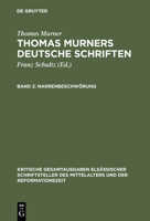 Narrenbeschworung: Mit Einem Briefe Murners in Handschriftendruck 3110002795 Book Cover